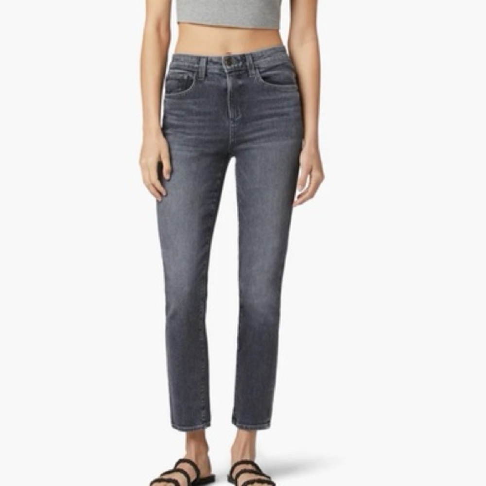 Favorite Daughter Grey/Black Wash Straight Leg Jeans